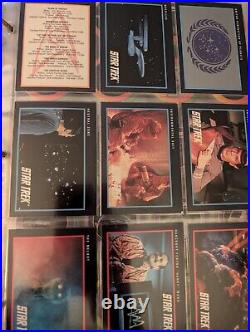 Entire collection of Star Trek cards and pogs also William shatner's autograph