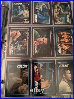 Entire collection of Star Trek cards and pogs also William shatner's autograph