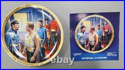 Ernst/Hamilton Collection Star Trek Plate Set 20th Anniv. Commemorative withCOAs