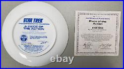 Ernst/Hamilton Collection Star Trek Plate Set 20th Anniv. Commemorative withCOAs