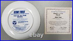 Ernst/Hamilton Collection Star Trek Plate Set 20th Anniv. Commemorative withCOAs