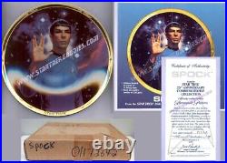 FIVE Star Trek Original Series 25th Ann. PLATES Kirk/Spock/McCoy/Scotty/Uhura