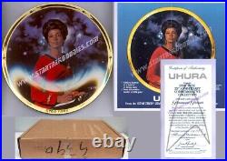 FIVE Star Trek Original Series 25th Ann. PLATES Kirk/Spock/McCoy/Scotty/Uhura