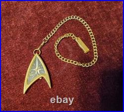 Federation Insignia Star Trek Fossil Chain Pocket Watch Limited Edition New