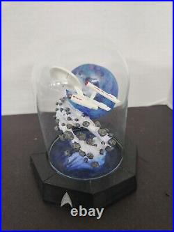 Franklin Mint 12 Limited Edition Star Trek Glass Dome Globe Sculptures