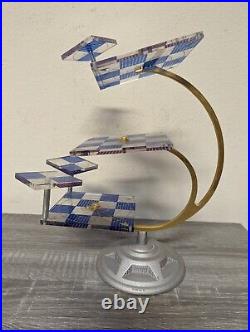 Franklin Mint Official STAR TREK Tridimensional (3D) Chess Set 1994 Used Chipped