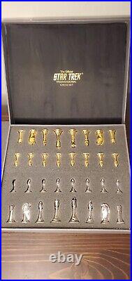 Franklin Mint STAR TREK Chess Pieces Tridimensional 3D 1994 Pieces Only