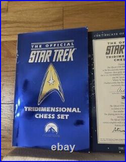 Franklin Mint Star Trek Tri Dimensional Chess Set 1994