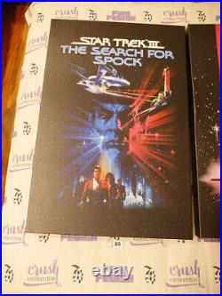 Gene Roddenberry Star Trek Motion Picture Poster Set 4 Licensed 16×24 Canvas R85