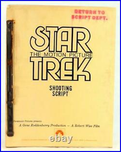 Gene Rodenberry Star Trek I The Motion Picture Shooting Paramount Script