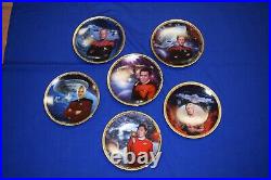 Hamilton Collection STAR TREK POWER OF COMMAND 6 Piece Collector Plate Set