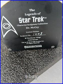 Hawthorne Village 2015 Legends of Star Trek Limited Edition Dr McCoy Sculpture