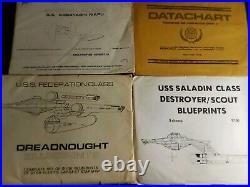 Huge Star Trek Blueprints And More Lot, See Pics & Description