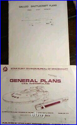 Huge Star Trek Blueprints And More Lot, See Pics & Description