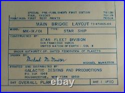 Huge Star Trek Blueprints And More Lot, See Pics & Description