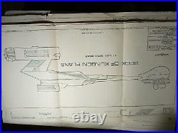 Huge Star Trek Blueprints And More Lot, See Pics & Description