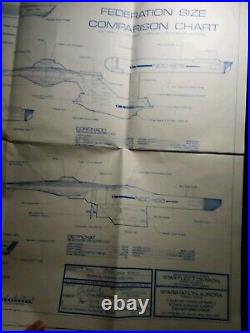 Huge Star Trek Blueprints And More Lot, See Pics & Description