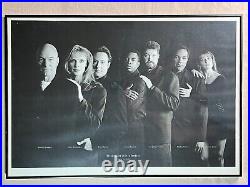 JEFFERY NEWBURY Framed 1994 STAR TREK Next Generation Cast Photo/Portrait 25x17