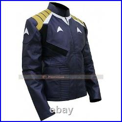 James Kirk Chris Pine Star Trek Beyond Jacket Men's Leather Jacket Costume