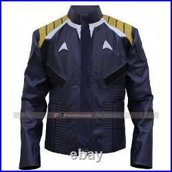 James Kirk Chris Pine Star Trek Beyond Jacket Men's Leather Jacket Costume
