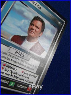 James T. Kirk ULTRA RARE Star Trek CCG card light wear Motion Pictures 56 UR TMP