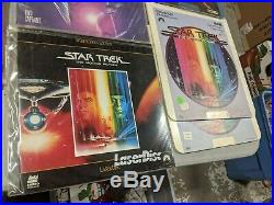 Large Star trek movie & TV show videodisc laserdisc lot vtg Khan III IV