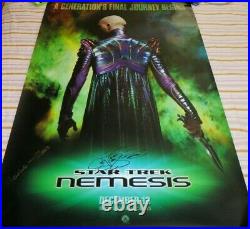 LeVar Burton Marina Sirtis signed autographed Star Trek Nemesis FS movie poster