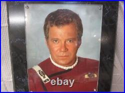 Limited Edition Star Trek Capt James Kirk (Shatner) Autographed Large Plaque