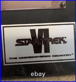 Limited Edition Star Trek Capt James Kirk (Shatner) Autographed Large Plaque