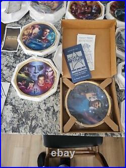 Lot of 23 Star Trek Hamilton Collection Paramount Picture collectible art plates