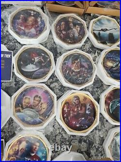 Lot of 23 Star Trek Hamilton Collection Paramount Picture collectible art plates