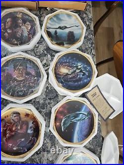 Lot of 23 Star Trek Hamilton Collection Paramount Picture collectible art plates