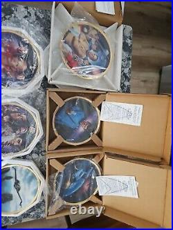 Lot of 23 Star Trek Hamilton Collection Paramount Picture collectible art plates