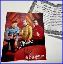 Lot of SIX Star Trek TOS Hand-Signed 8x10 Photos withCoA's