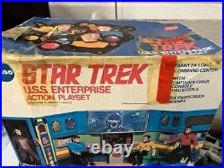 MEGO 1975 Star Trek Enterprise Action Play set, 6 Figures & accessories & box