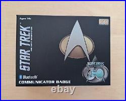 NEW Star Trek Next Generation Bluetooth Communicator Badge by Fametek Unopen Box