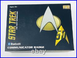 NEW Star Trek The Next Generation TNG Bluetooth Communicator Badge 50th Fametek