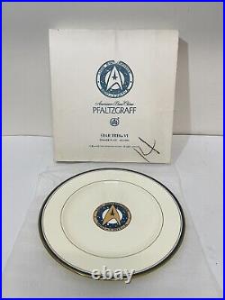 NOS 1992 Pfaltzgraff Star Trek VI Dinner Plate USS Enterprise Set of 2