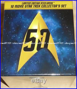 New Star Trek I-X Movie version Blu-ray 50th Anniversary BOX Steelbook Japan F/S