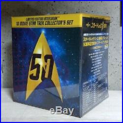 New Star Trek I-X Movie version Blu-ray 50th Anniversary BOX Steelbook f/s/jpn