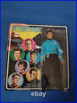 ORIGINAL 1974 Mego Star Trek 8 Mr. Spock & Capt. Kirk & Klingon New Old Stock