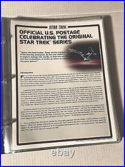 Official US Postage Celebrating Original Star Trek Series PCS Stamps 4 Panels