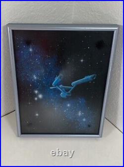 Original Art STAR TREK SIGNED M. C GOODWIN Acrylic 8x10 FRAMED