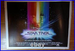 Original Star Trek The Motion Picture 1978 Half Sheet Poster 22 X 28 Rolled