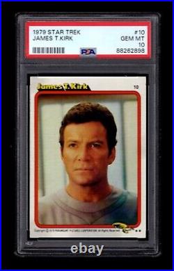 PSA 10 WILLIAM SHATNER 1979 STAR TREK The Motion Picture Card #10 CAPTAIN KIRK