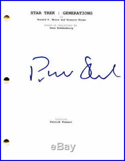 Patrick Stewart Signed Autograph Star Trek Generations Full Movie Script