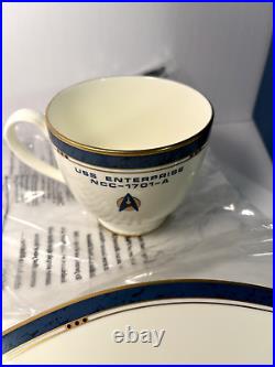 Pfaltzgraff Star Trek VI USS Enterprise NCC-1701-A 3 Piece Buffet Set 1992