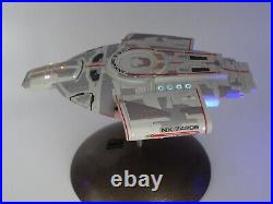 Polar Lights Pro Built Star Trek 11000 Scale U. S. S. Defiant Model with Lights