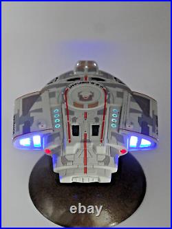 Polar Lights Pro Built Star Trek 11000 Scale U. S. S. Defiant Model with Lights