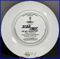 Q The Next Generation STAR TREK Plate 1998 Hamilton Collection by Morgan 2248-A